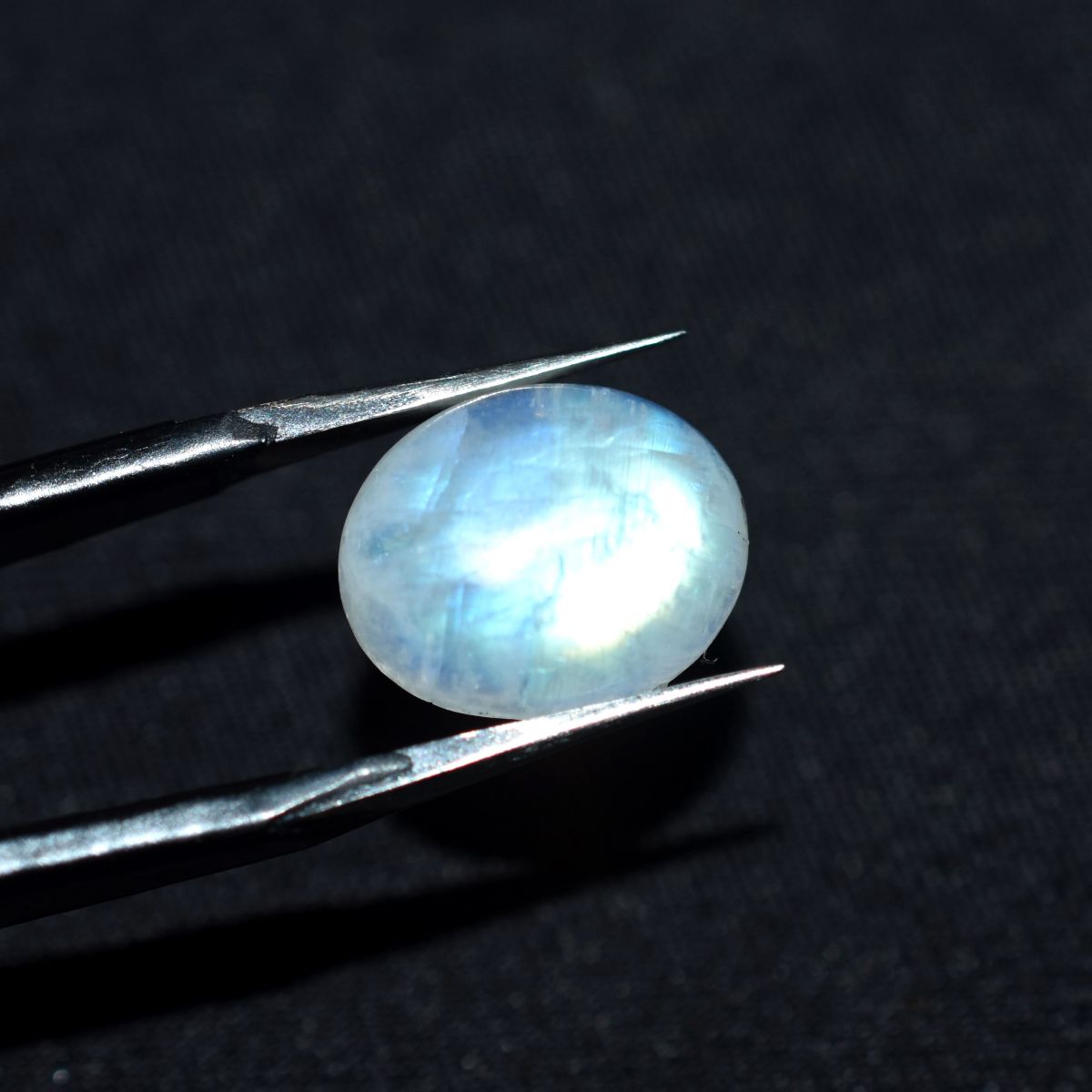 4.60 Ct Natural White Moonstone Oval Shape Authentic Loose Gemstone CERTIFIED