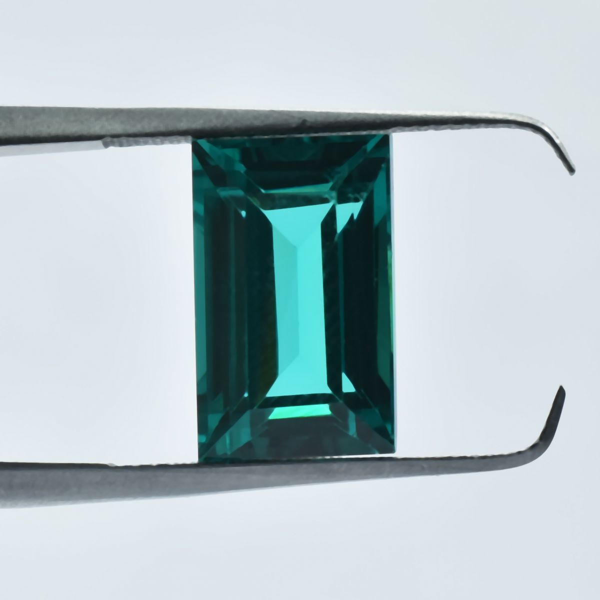 8.63 Ct Natural Tourmaline Green Baguette Shape Loose Gemstone CERTIFIED