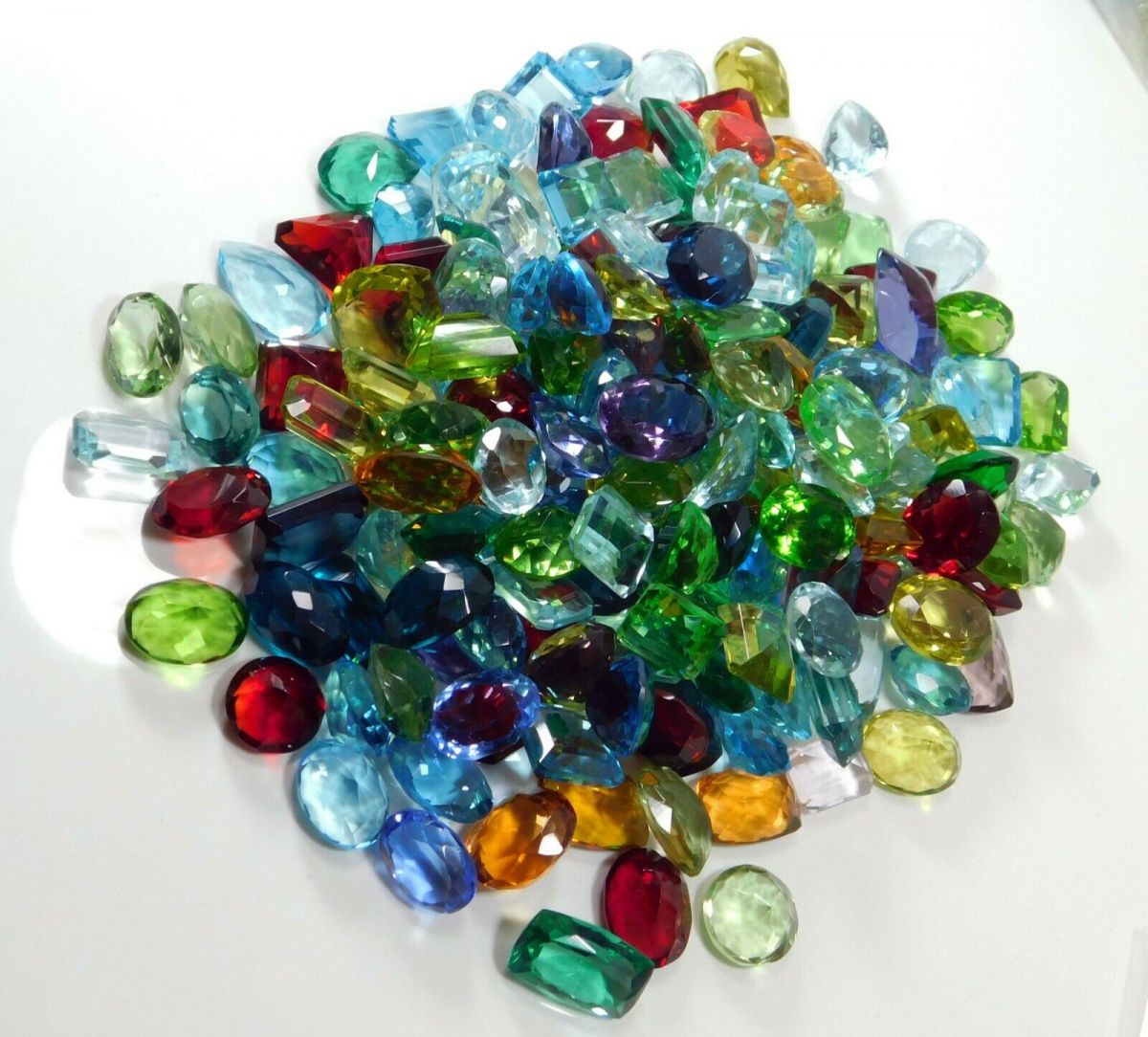 100 Ct Lots Topaz Certified Gemstone Lot Mix Shape Ring Size Lot