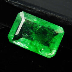 6 Carat Green CERTIFIED Natural Colombian Emerald Emerald Cut Loose Gemstone