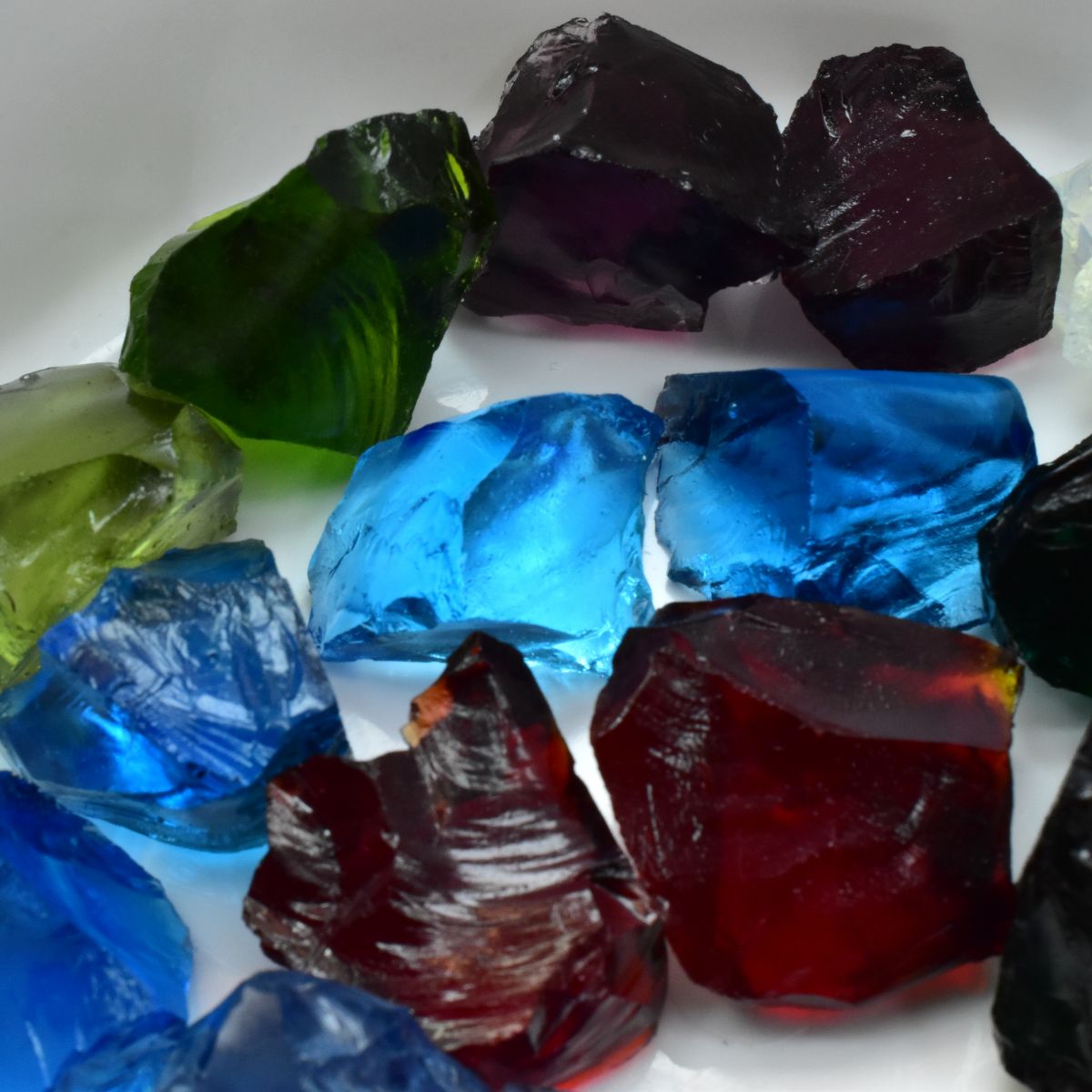 Lab-Created Topaz Mix Color 2000 Ct Uncut Rough Loose Gemstone CERTIFIED Lot
