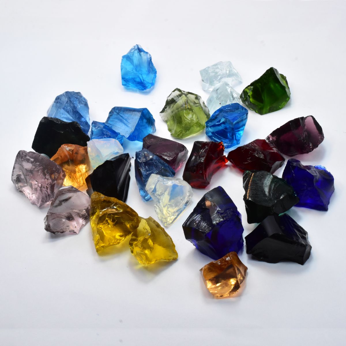 Lab-Created Topaz Mix Color 2000 Ct Uncut Rough Loose Gemstone CERTIFIED Lot