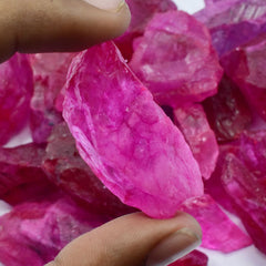 50.90 Carat Uncut Rough Natural Ruby Pink Huge Size CERTIFIED Loose Gemstone