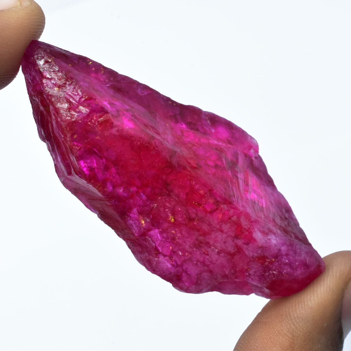 50.90 Carat Uncut Rough Natural Ruby Pink Huge Size CERTIFIED Loose Gemstone