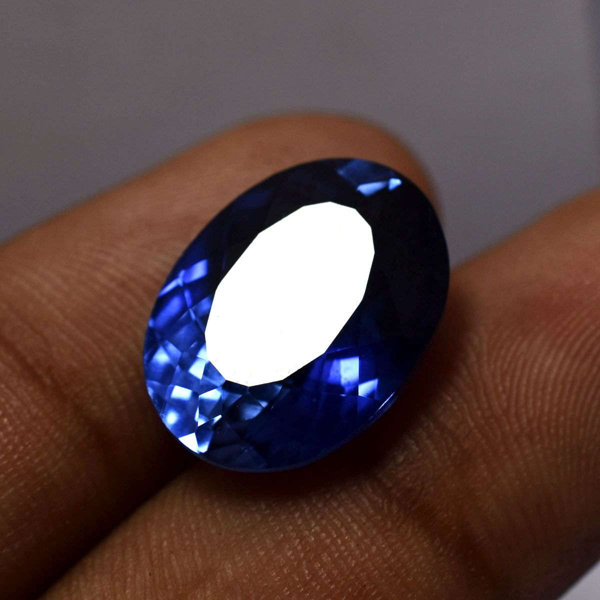 15.30 Ct Natural BLUE Tanzanite Rare Oval Shape CERTIFIED Loose Gemstone