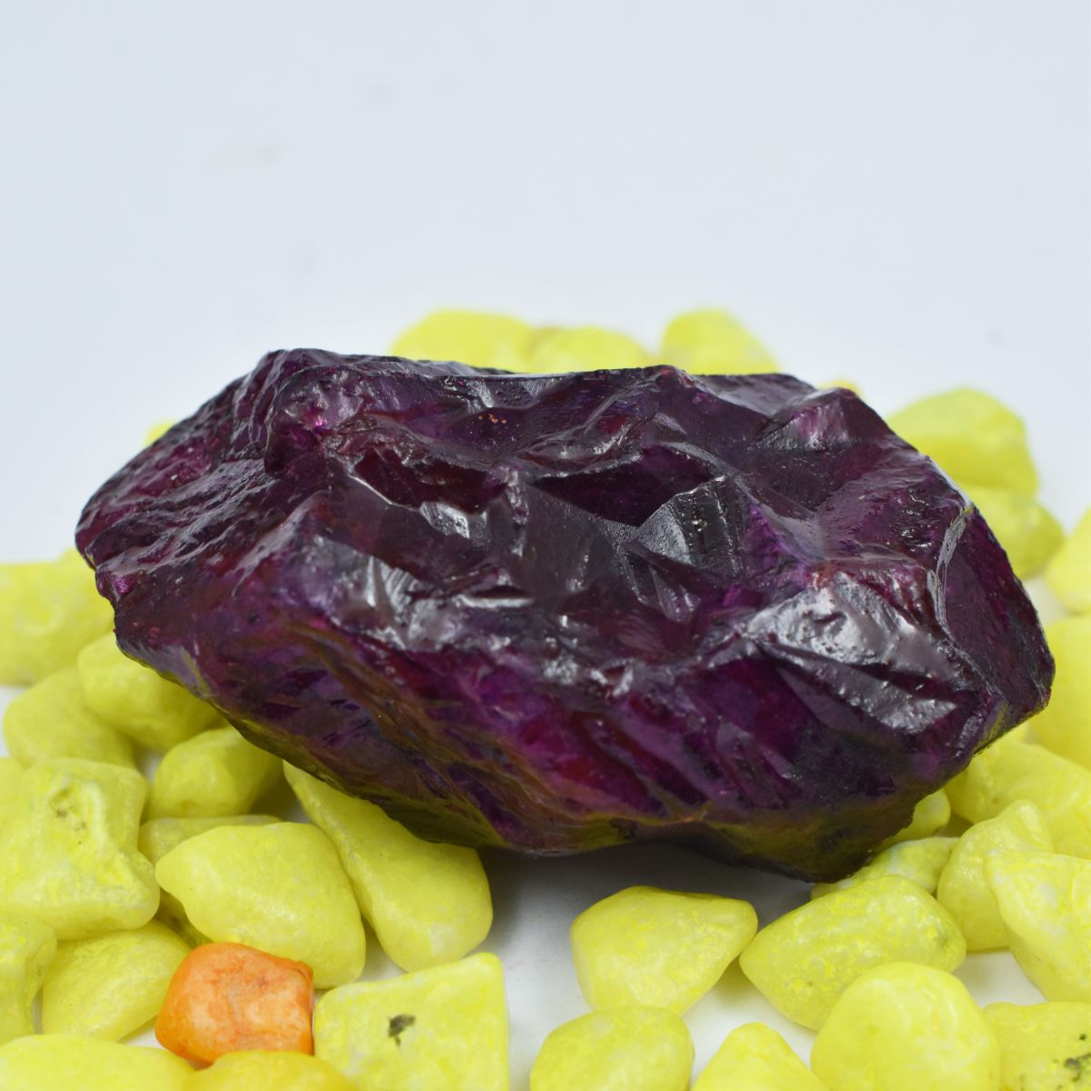 Natural UnCut 630.80 Ct Purple Tanzanite Raw Rough CERTIFIED Loose Gemstone