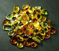 100 Ct Natural Citrine Gemstone Lot Yellow Mix Color & Shape Loose Gemstone Lot.