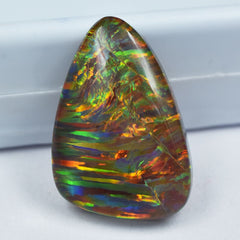 13.15 Ct CERTIFIED Opal Cabochon Cut Natural Multi-Color Loose Gemstone