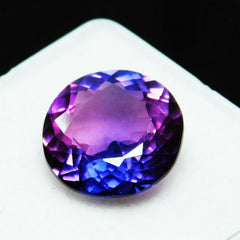 3.52 Ct Natural Tanzanite Loose Gemstone Ring Size CERTIFIED Purple Round Cut