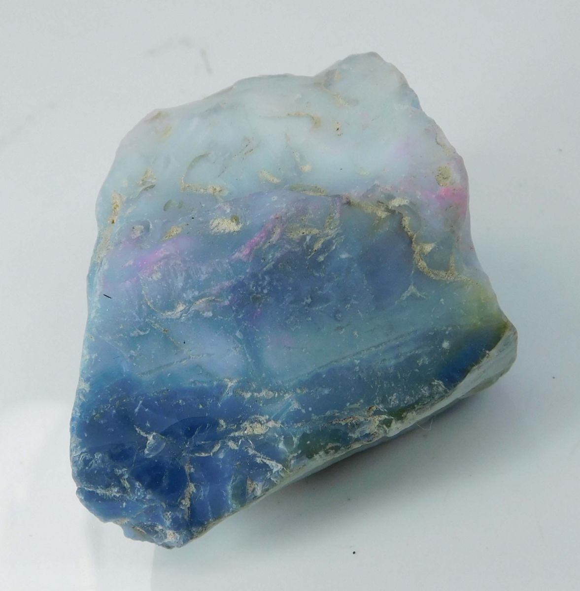 202.00 Ct Natural Blue Opal Uncut Rough Earth Mined Loose CERTIFIED Gemstone