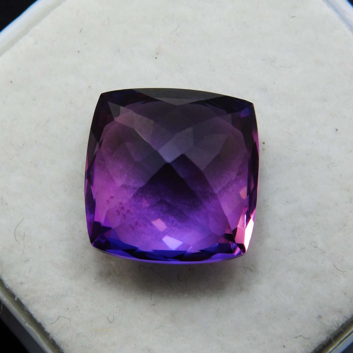 7.40 Ct Natural Square Cushion Cut Purple Tanzanite CERTIFIED Loose Gemstone