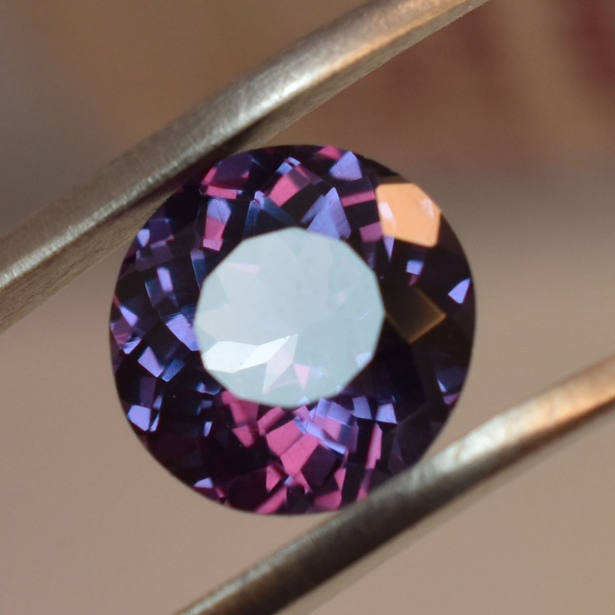 Natural Color-Change Alexandrite 7 Ct CERTIFIED Round Cut Loose Gemstone