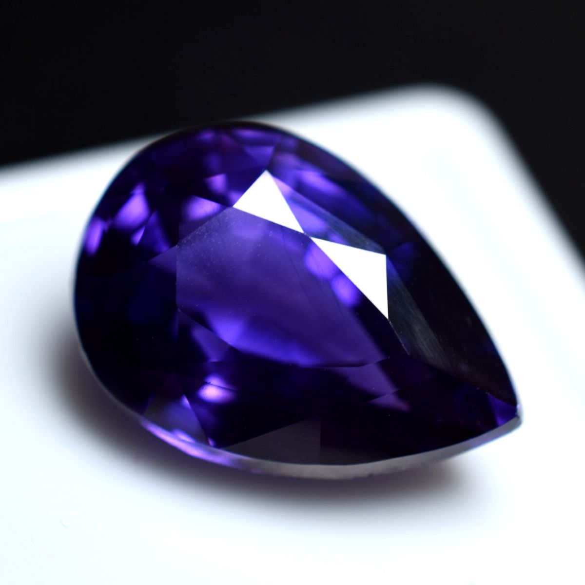 9.50 Ct Natural PURPLE Tanzanite Rare PEAR Shape CERTIFIED Loose Gemstone