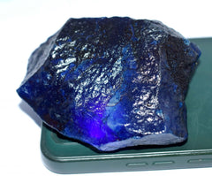 Blue Color 1062.50 Ct Natural Rough Tanzanite UnCut CERTIFIED Loose Gemstone.