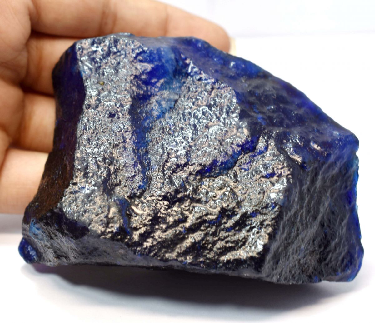 Blue Color 1062.50 Ct Natural Rough Tanzanite UnCut CERTIFIED Loose Gemstone.