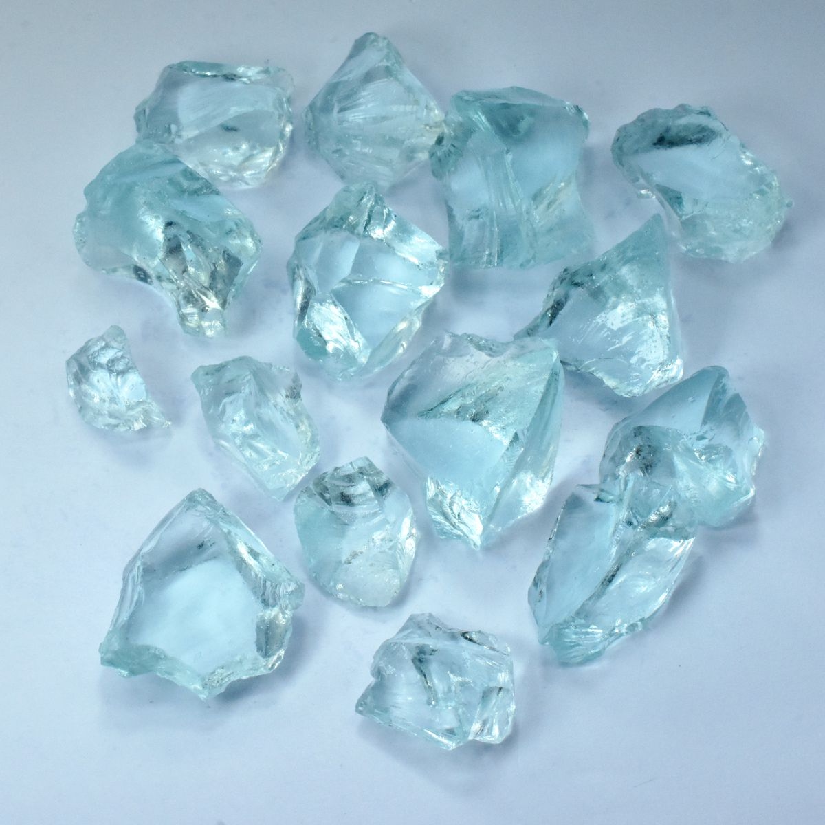 356.25 Ct Lab-Created Aquamarine Raw Crystal Rough Good Quality Loose Gemstone