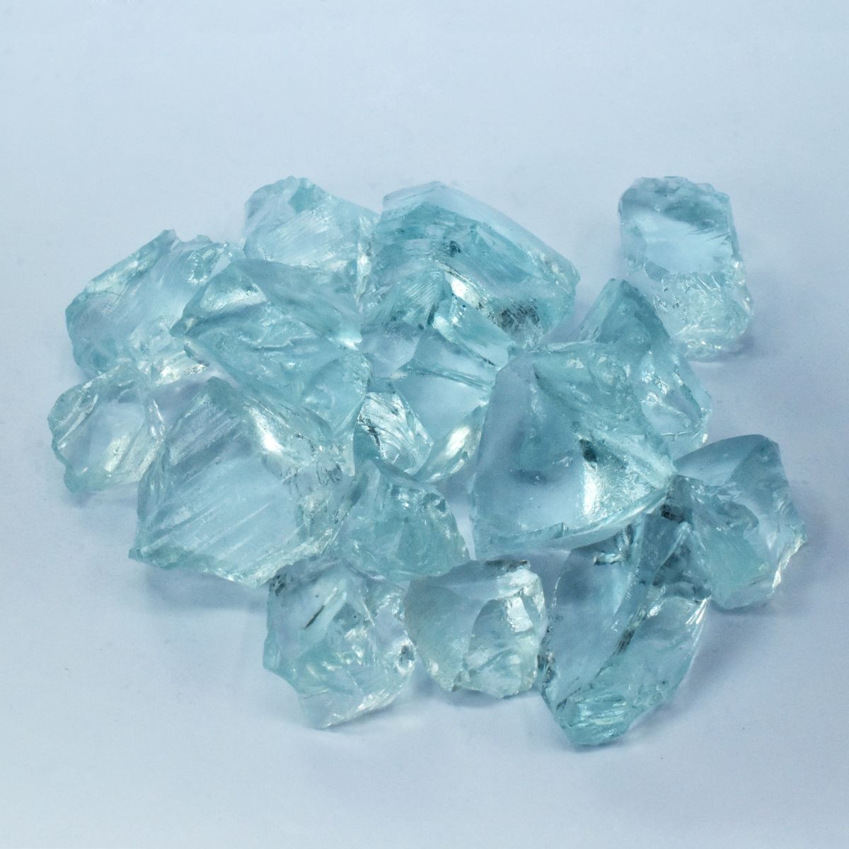 356.25 Ct Lab-Created Aquamarine Raw Crystal Rough Good Quality Loose Gemstone