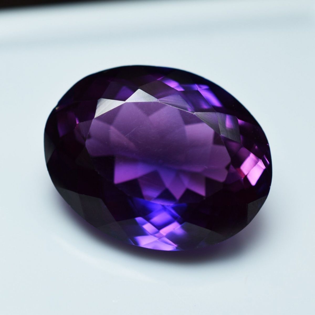 Extremely Rare NATURAL Purple TANZANITE 14.35 Ct Oval CERTIFIED Loose Gemstone