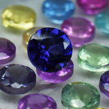 24 Pcs Natural Sapphire CERTIFIED 5x5 mm Size Round Cut Gemstone Lot
