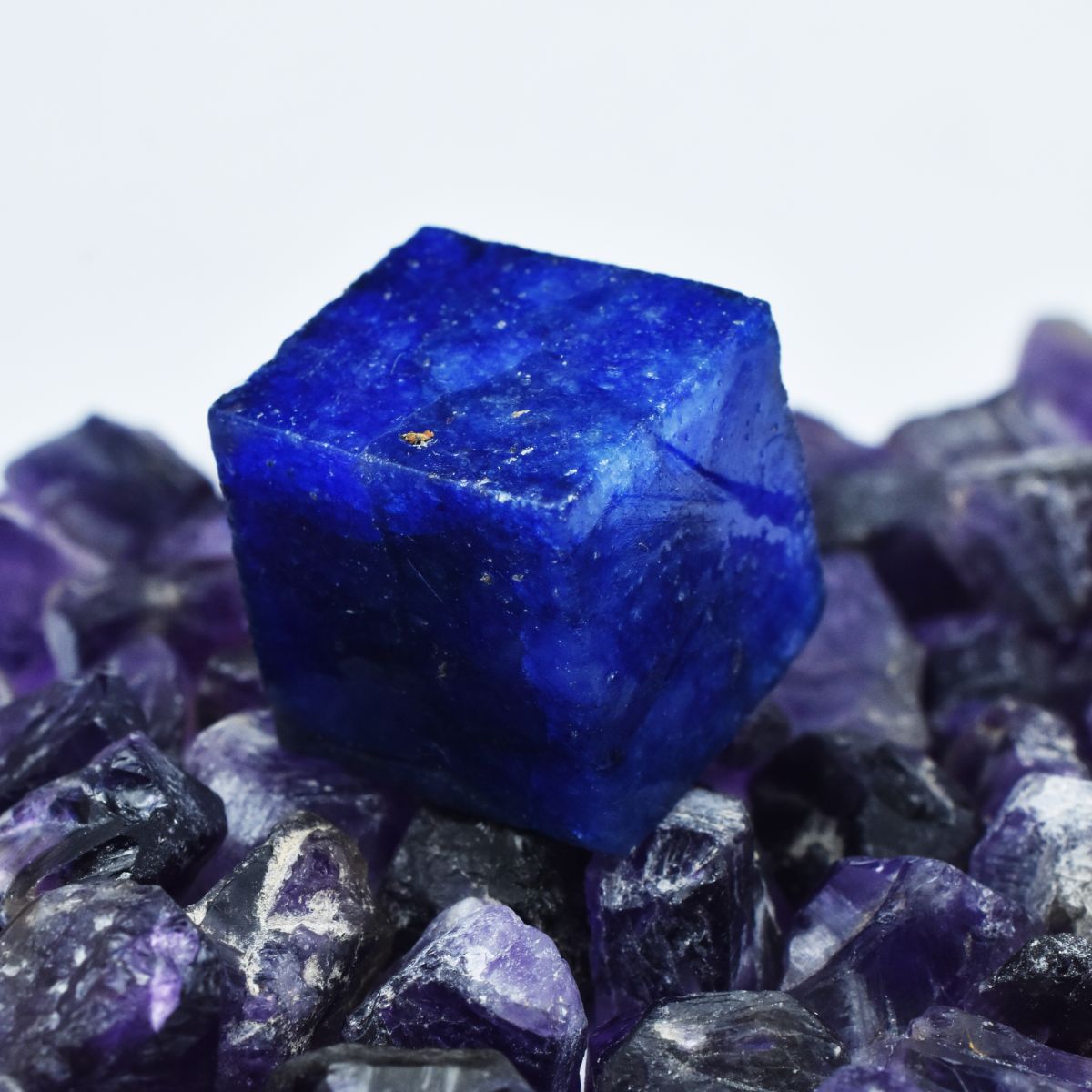 68.35 Ct Dyed Huge Uncut Rough Natural Blue Tanzanite Loose Gemstone CERTIFIED