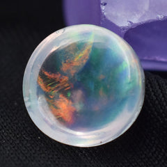 3.80 Ct CERTIFIED Natural Multi-Color Opal Round Shape Cut Loose Gemstone