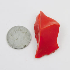 Red Coral 88.80 Ct Italian CERTIFIED Uncut Raw Rough Natural Loose Gemstone