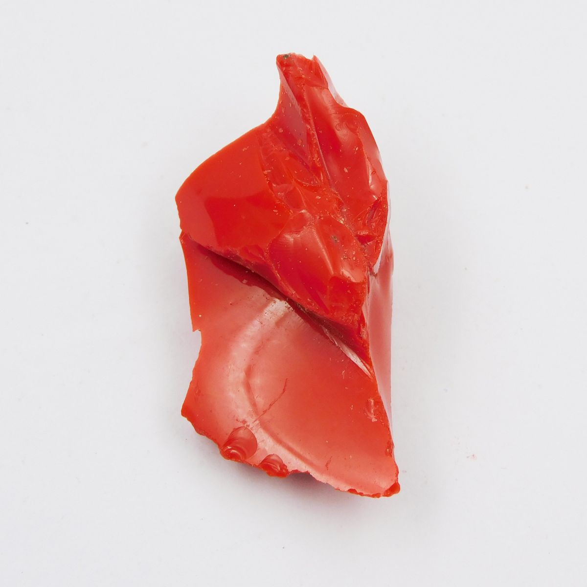 Red Coral 88.80 Ct Italian CERTIFIED Uncut Raw Rough Natural Loose Gemstone