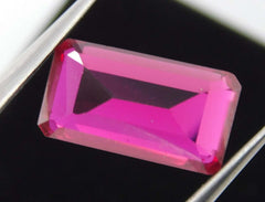 8.23 Ct Natural Red Ruby Perfect Emerald Cut CERTIFIED Loose Gemstone Ring Size