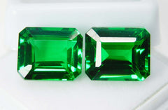 20.40 Ct CERTIFIED Loose Gemstone Natural Tsavorite Emerald Cut Green Garnet