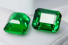 20.40 Ct CERTIFIED Loose Gemstone Natural Tsavorite Emerald Cut Green Garnet