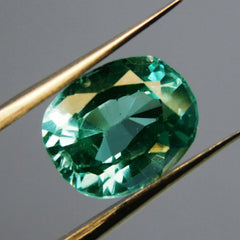 10.65 Ct Natural Teal Sapphire Oval Cut CERTIFIED Bluish Green Loose Gemstone