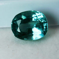 10.65 Ct Natural Teal Sapphire Oval Cut CERTIFIED Bluish Green Loose Gemstone