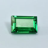 Green Garnet 9.95 Ct Natural Loose Gemstone Extremely Rare Emerald Cut CERTIFIED