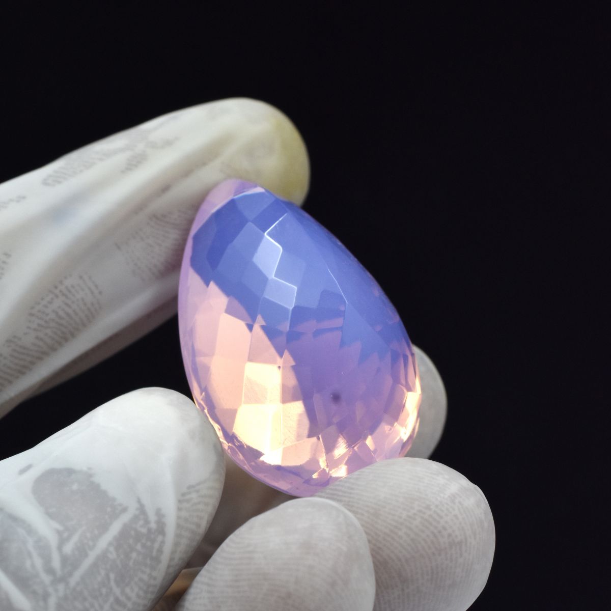 Natural Stunning Rose Quartz 76.30 Ct Pear Cut Loose Gemstone Pink CERTIFIED
