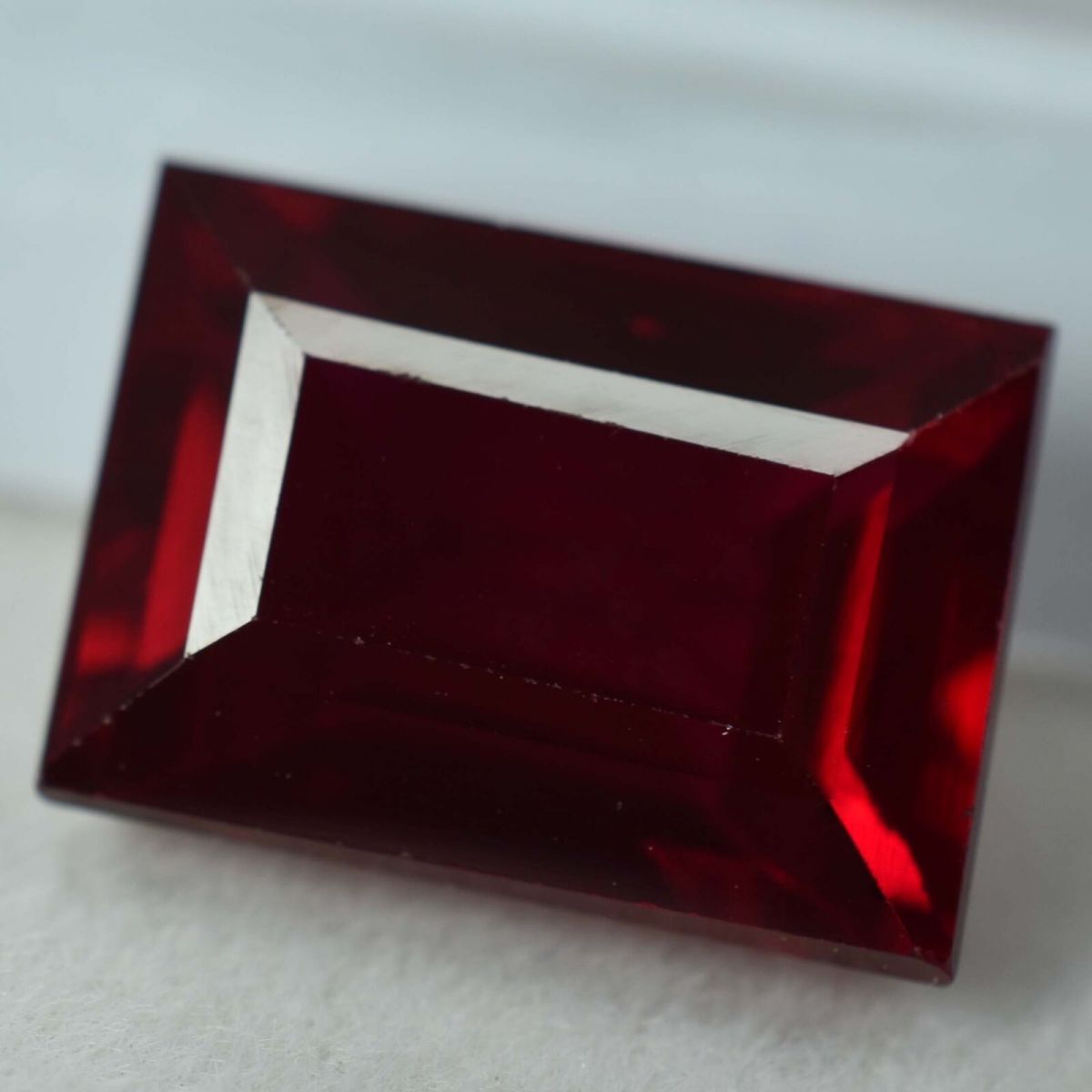 8.65 Ct NATURAL Red RUBY Emerald Shape CERTIFIED Rare Loose Gemstone