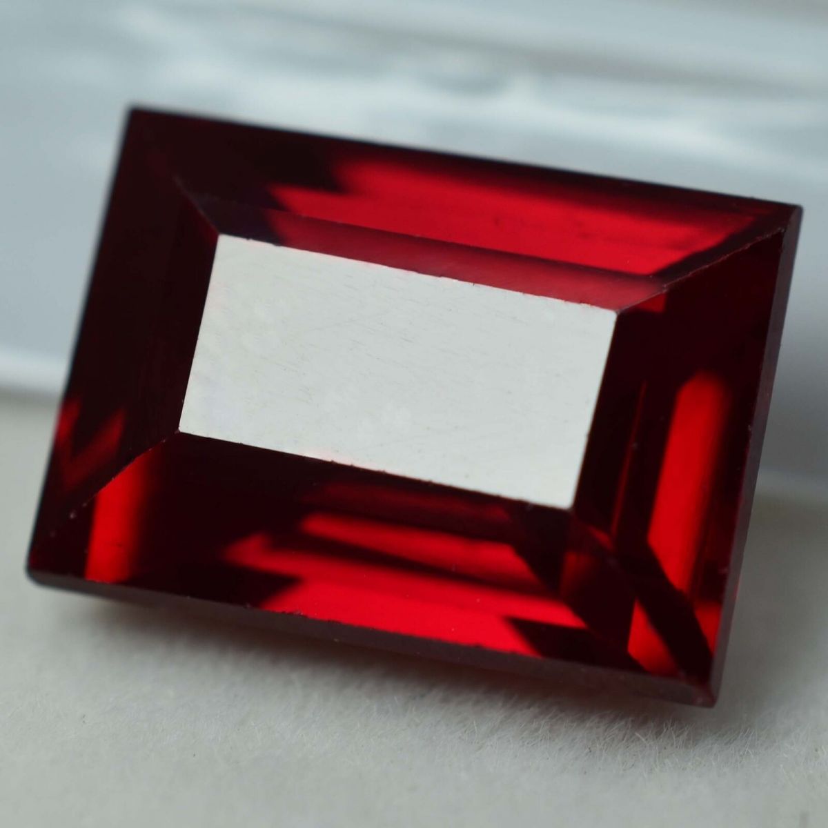 8.65 Ct NATURAL Red RUBY Emerald Shape CERTIFIED Rare Loose Gemstone