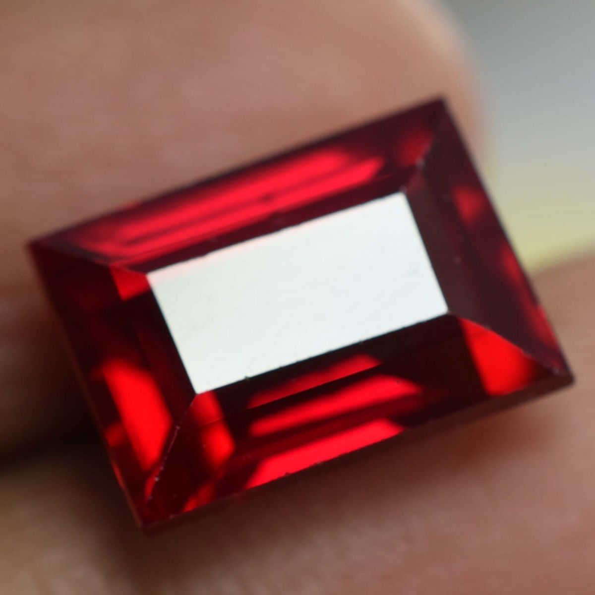 8.65 Ct NATURAL Red RUBY Emerald Shape CERTIFIED Rare Loose Gemstone