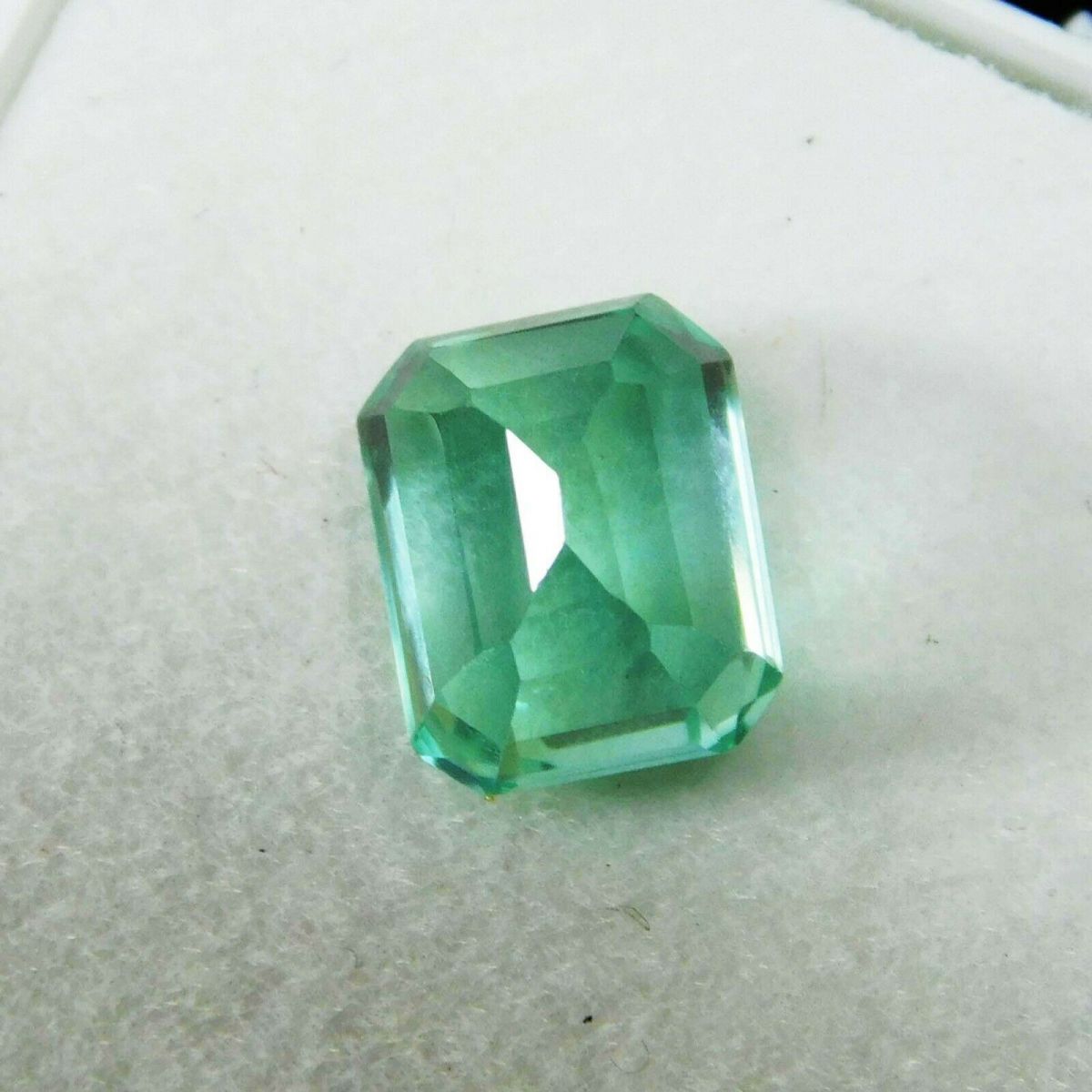 3.60 Ct NATURAL Grandidierite Bluish Green Emerald Cut CERTIFIED Loose Gemstone