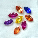8 Pcs Natural Mix Sapphire Lot Marquise CERTIFIED Gemstone Lot 10x5mm
