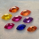 8 Pcs Natural Mix Sapphire Lot Marquise CERTIFIED Gemstone Lot 10x5mm