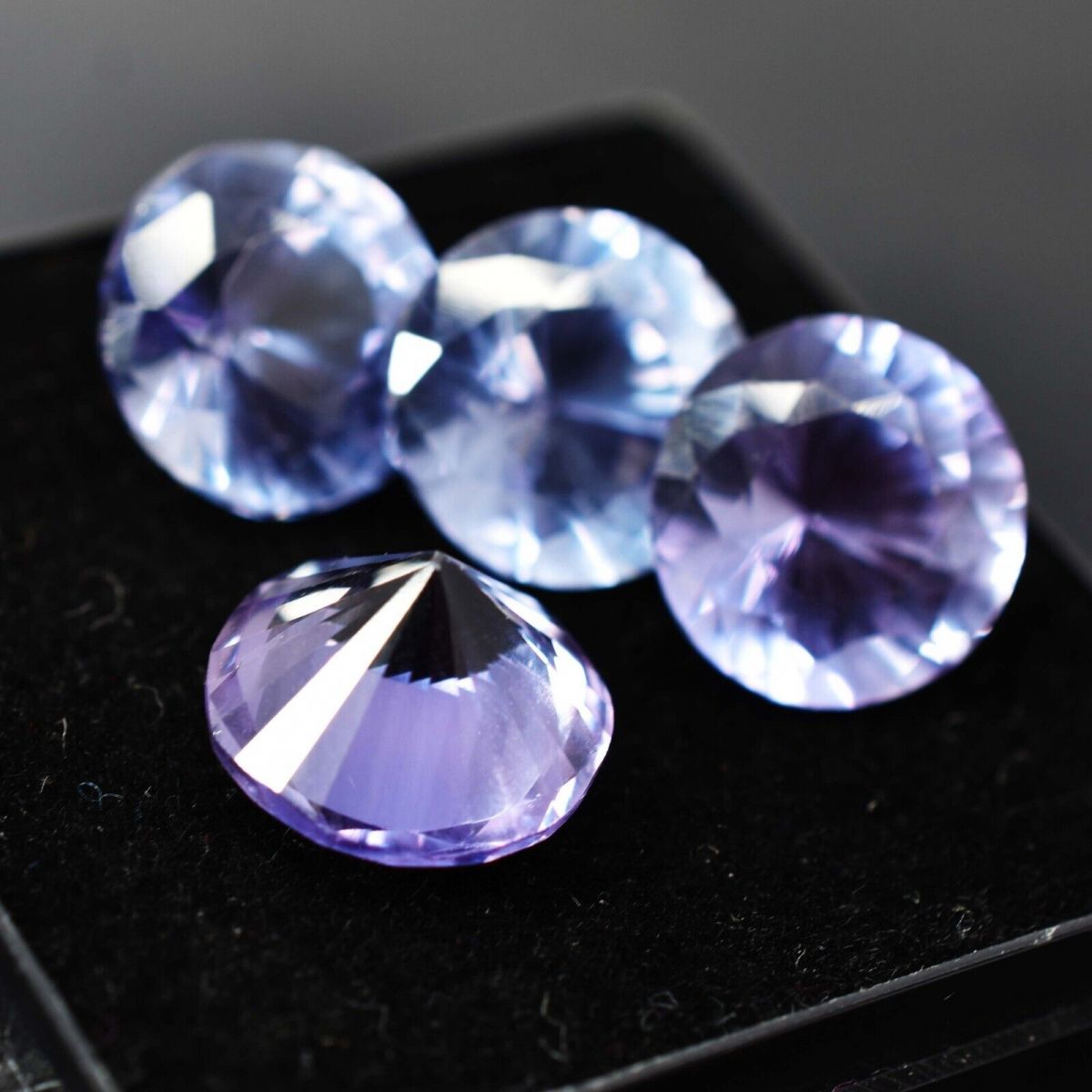 Natural ALEXANDRITE CERTIFIED Loose Gemstone Color Change Round 33 Ct Lot 4 Pcs