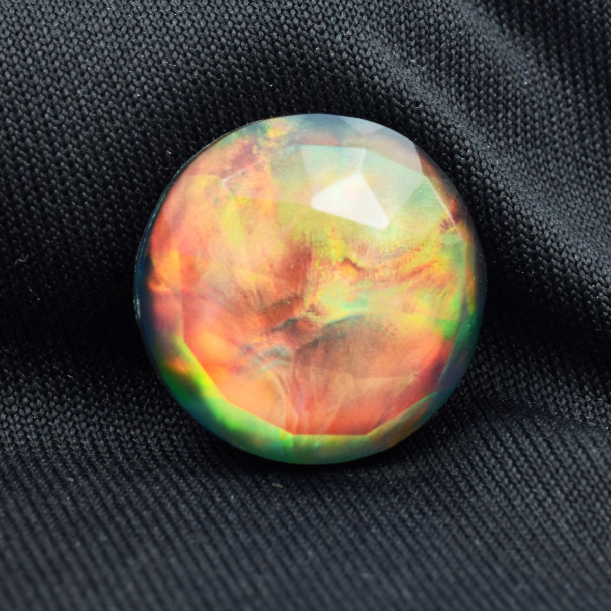 13.20 Ct Multi-Color Opal Natural Round Cut CERTIFIED Loose Gemstone