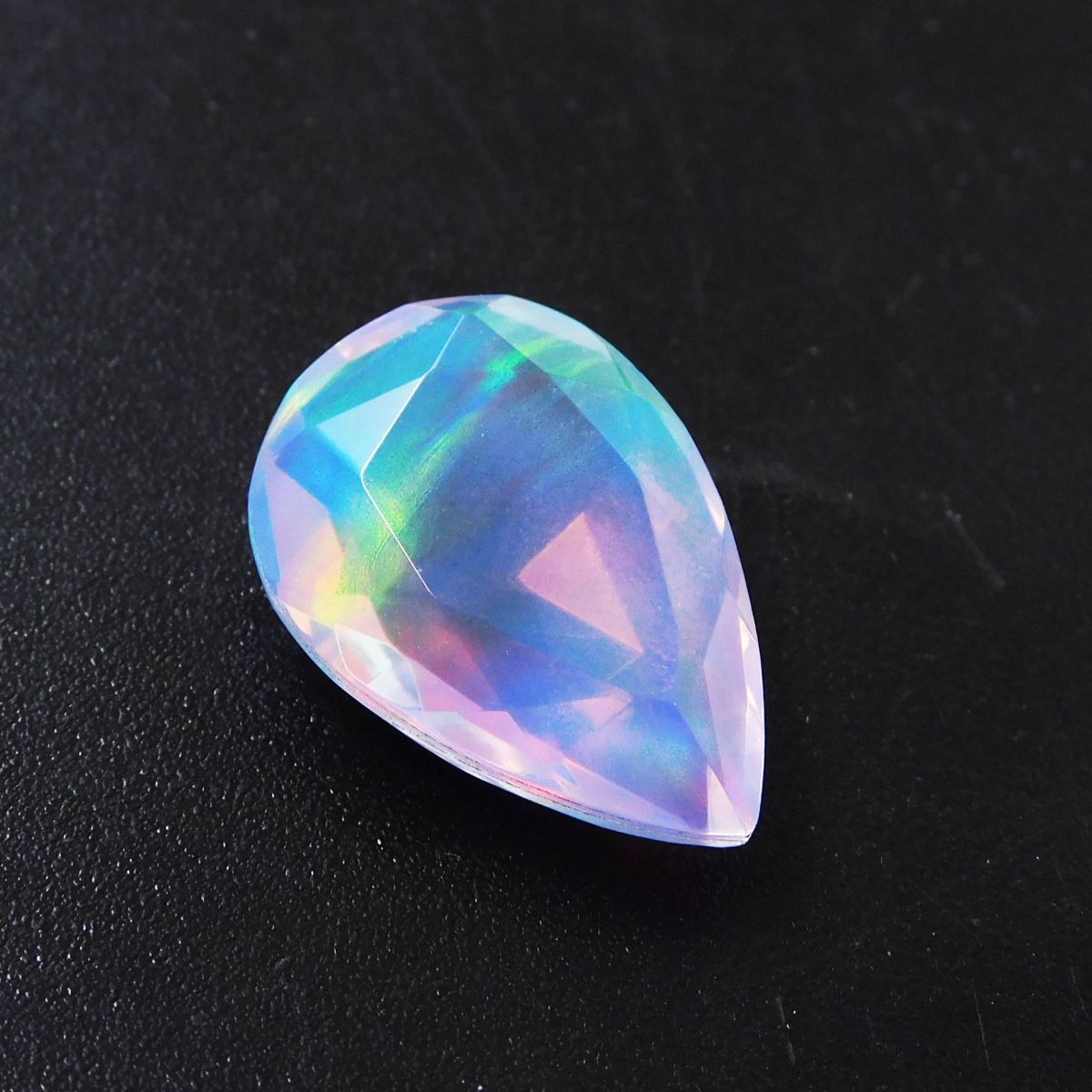 10.70 Carat Natural Fire OPAL Loose Gemstone Beautiful Pear Cut CERTIFIED