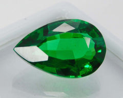 11 Ct CERTIFIED Natural Tsavorite Green Loose Gemstone Garnet Pear Cut