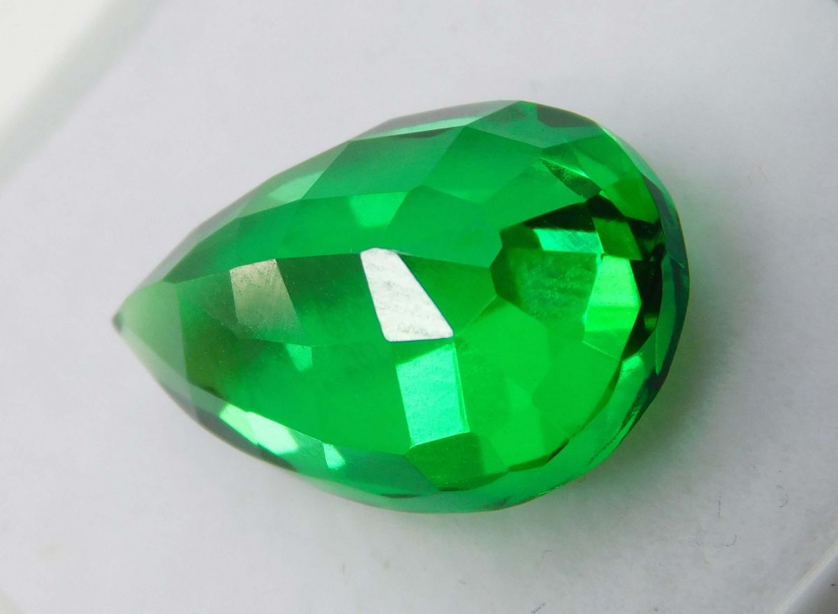 11 Ct CERTIFIED Natural Tsavorite Green Loose Gemstone Garnet Pear Cut