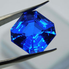 10.30 Ct Natural Tanzanite CERTIFIED Blue Emerald Cut Beautiful Loose Gemstone