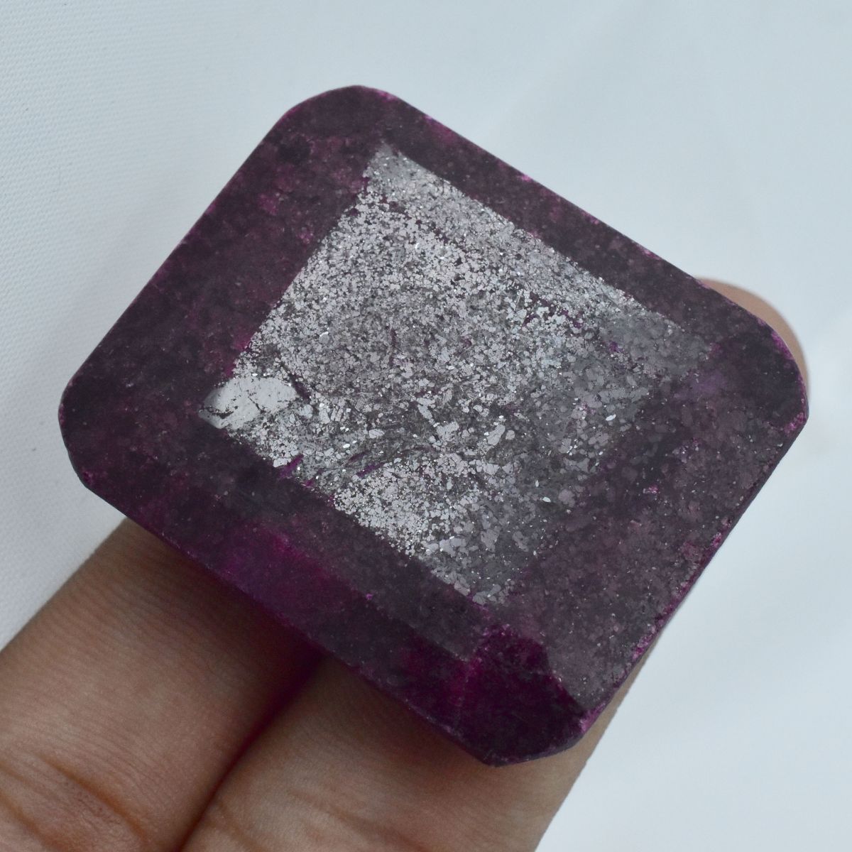 Red Ruby Emerald Cut 213.90 Carat Precious Natural CERTIFIED Loose Gemstone