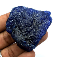 550 Ct Uncut Rough Earth Mined Large Natural Blue Sapphire Gemstone CERTIFIED