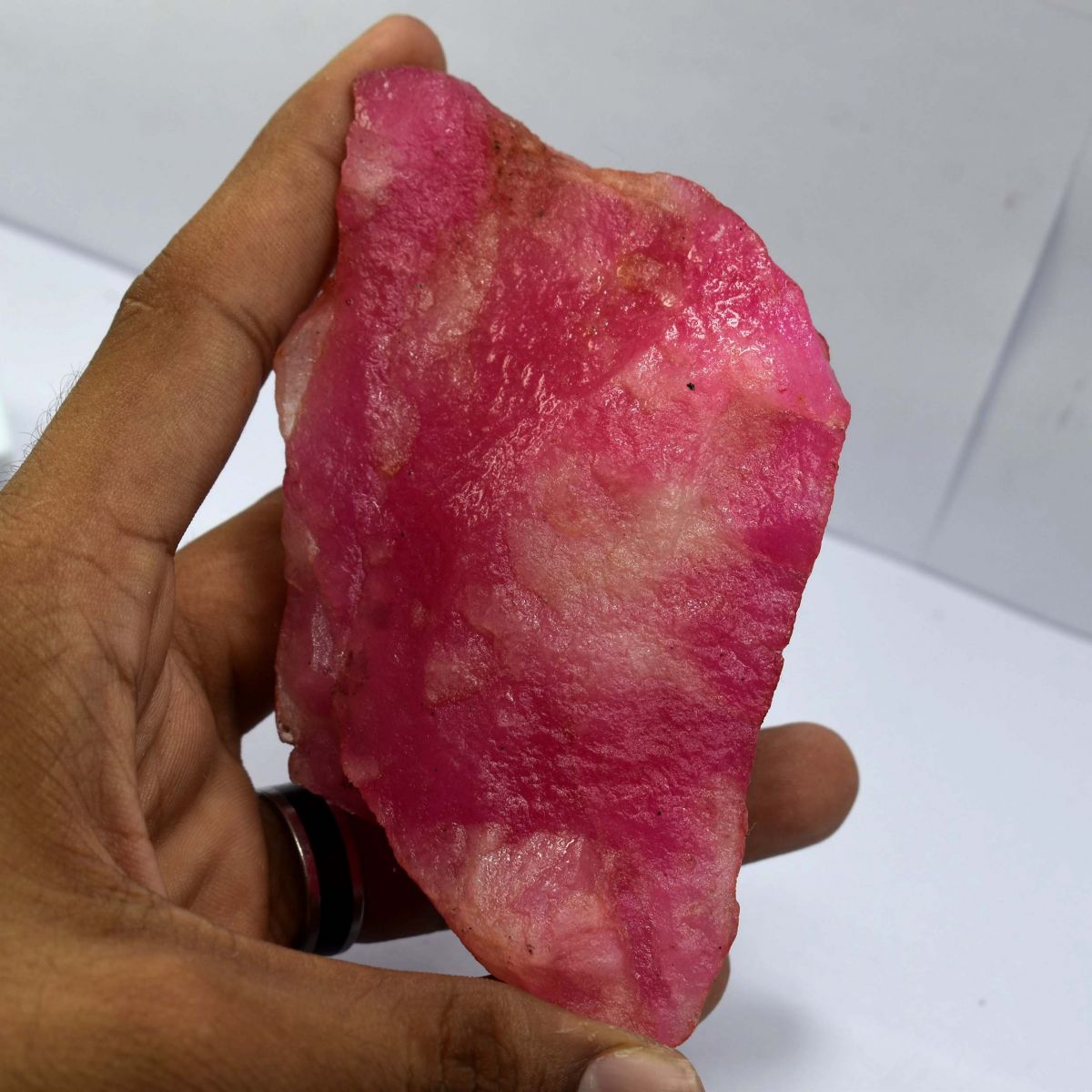 1190.50 Ct Natural PINKISH Ruby UNCUT ROUGH Huge Size CERTIFIED Loose Gemstone