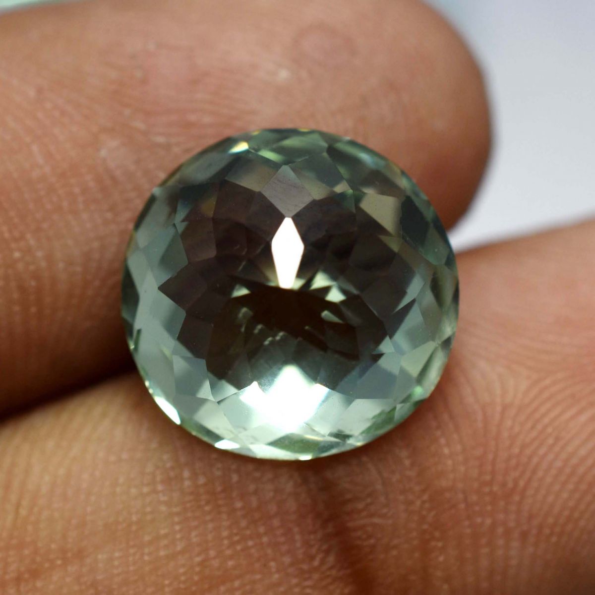 8.60 Ct Natural Montana Sapphire Bluish Green Round Cut Loose Gemstone CERTIFIED